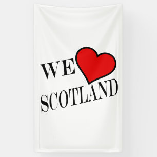 Banderoles We Heart Scotland bk (v) bnrcn