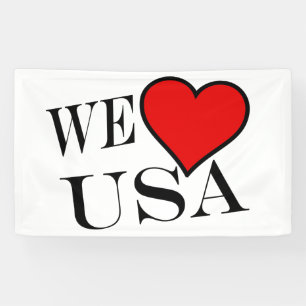Banderoles We Heart USA bk (h) bnrcn