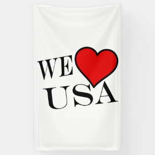 Banderoles We Heart USA bk (v) bnrcn