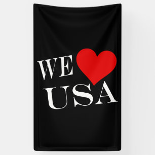 Banderoles We Heart USA wt (v) bnrcnt