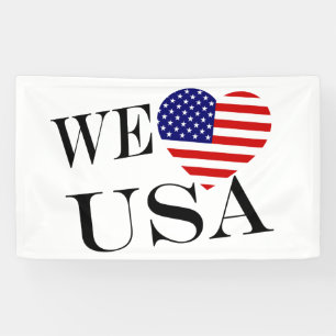 Banderoles We Heartflag USA bk (h) bnrt