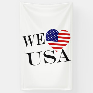 Banderoles We Heartflag USA bk (v) bnrcn