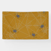 Banderoles Web et citrouilles d'araignées d'Halloween (Horizontal)