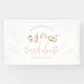 Banderoles week-end champagne rose girly moderne (Horizontal)