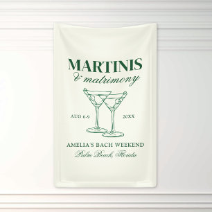 Banderoles Week-end de célibataire Martinis & Matrimony