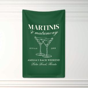 Banderoles Week-end de célibataire Martinis & Matrimony