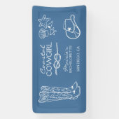 Banderoles Week-end de fête de bachelorite de Cowgirl Côtière (Verticale)