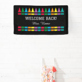 Banderoles Welcome Back School Teacher Crayon (Insitu)