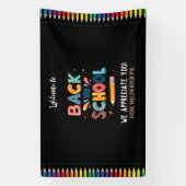 Banderoles Welcome Back to School  – Bright & Fun Classroom (Verticale)