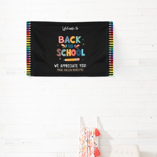 Banderoles Welcome Back to School – Bright & Fun Classroom (Insitu)