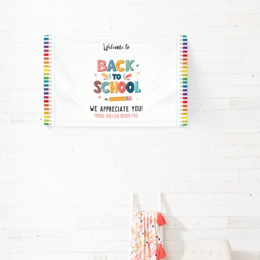 Banderoles Welcome Back to School  – Bright & Fun Classroom (Insitu)