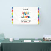Banderoles Welcome Back to School  – Bright & Fun Classroom (Salon professionnel)