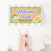 Banderoles Welcome Back to School First Day Classroom Banner  (En situation)