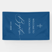 Banderoles WELCOME BAPTISM banner custom BLUE (Horizontal)