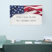 Banderoles Welcome Home American Flag Military Celebration (Salon professionnel)