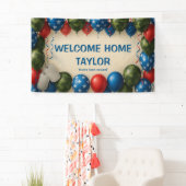Banderoles Welcome Home Military Banner – Custom Camo Balloon (En situation)