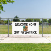 Banderoles Welcome Home USMC Customizable Patriotic Banner (Insitu)