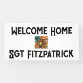 Banderoles Welcome Home USMC Customizable Patriotic Banner (Horizontal)