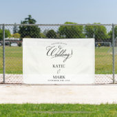 Banderoles Welcome To Our Wedding Calligraphy Hanging (Insitu)