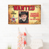 Banderoles Western Birthday Recherché (En situation)