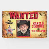 Banderoles Western Birthday Recherché (Horizontal)