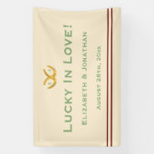 Banderoles Western Horseshoe Mariage (Verticale)