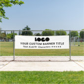 Banderoles White Business Logo Entreprise Marque Extérieure 1 (Insitu)