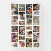 Banderoles White Custom 24 Photo Collage Party (Verticale)