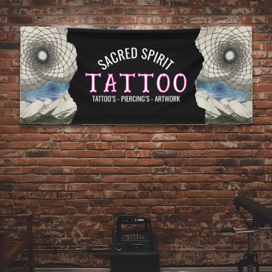 Banderoles White Modern Text Hand Drawn 2 Photo Business Name