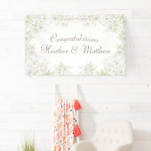 Banderoles White Rose Classic Wedding (En situation)