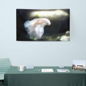 Banderoles White siamese Fighting Fish (Salon professionnel)