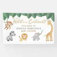 WILD avec enthousiasme Safari Thème Baby shower Fo