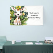 Banderoles Wild Baby Giraffe Safari Anniversaire (Salon professionnel)