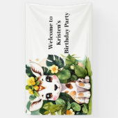 Banderoles Wild Baby Giraffe Safari Anniversaire (Vertical)