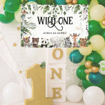 Banderoles Wild One 1er anniversaire | Bienvenue au roi des o<br><div class="desc">Bienvenue à vos invités d'anniversaire avec votre propre bannière de bienvenue. Ce thème amusant est parfait pour toute célébration. Le thème de Party Animal est inspiré du safari et des animaux sauvages et présente un mélange amusant d'animaux qui seront certainement un succès à toute fête d'anniversaire. Simple et doux, ces...</div>