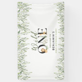 Banderoles Wild One 1st Birthday Safari Animaux Welcome Party (Vertical)