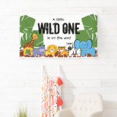 Banderoles Wild One en route| baby shower| safari (En situation)