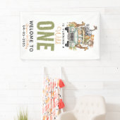 Banderoles Wild One Jungle Adventure 1er anniversaire (En situation)