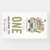 Banderoles Wild One Jungle Adventure 1er anniversaire (Horizontal)