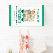 Banderoles Wild One Jungle Safari Animaux Garçon 1er annivers (En situation)