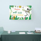 Banderoles Wild One Kitty Chat Kitten 1er Invitation annivers (Salon professionnel)