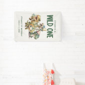 Banderoles Wild One mignonne Dinosaur Première fête d'anniver (Insitu)