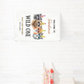 Banderoles Wild One Safari First Birthday – Jungle Animal  (Insitu)
