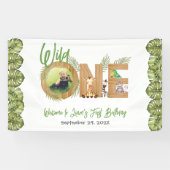 Banderoles Wild One Safari Jungle Animaux 1er Anniversaire Ph (Horizontal)