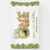 Banderoles Wild One Safari Jungle Animaux 1er Anniversaire Ph (Vertical)