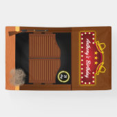 Banderoles Wild West Cowboy à thème Anniversaire (Horizontal)