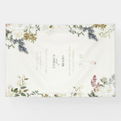 Banderoles Wildflower Botanical Wedding Banner (Horizontal)