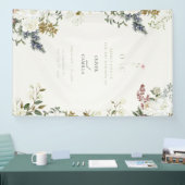 Banderoles Wildflower Botanical Wedding Banner (Salon professionnel)