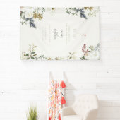 Banderoles Wildflower Botanical Wedding Banner (Insitu)