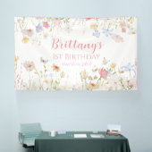 Banderoles WILDFLOWERS spring banner backdrop  (Salon professionnel)